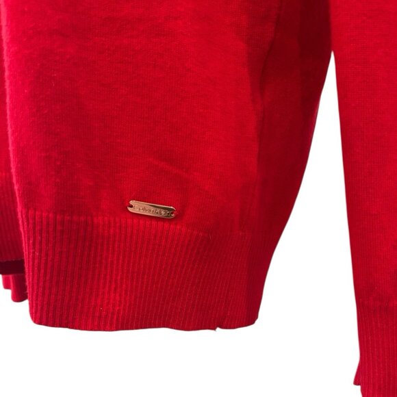 Calvin Klein Red‎ Turtleneck Sweater Lightweight Knit Women’s L - Picture 3 of 6